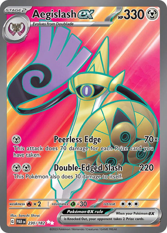 Aegislash ex - 230/182 Ultra Rare SV04: Paradox Rift