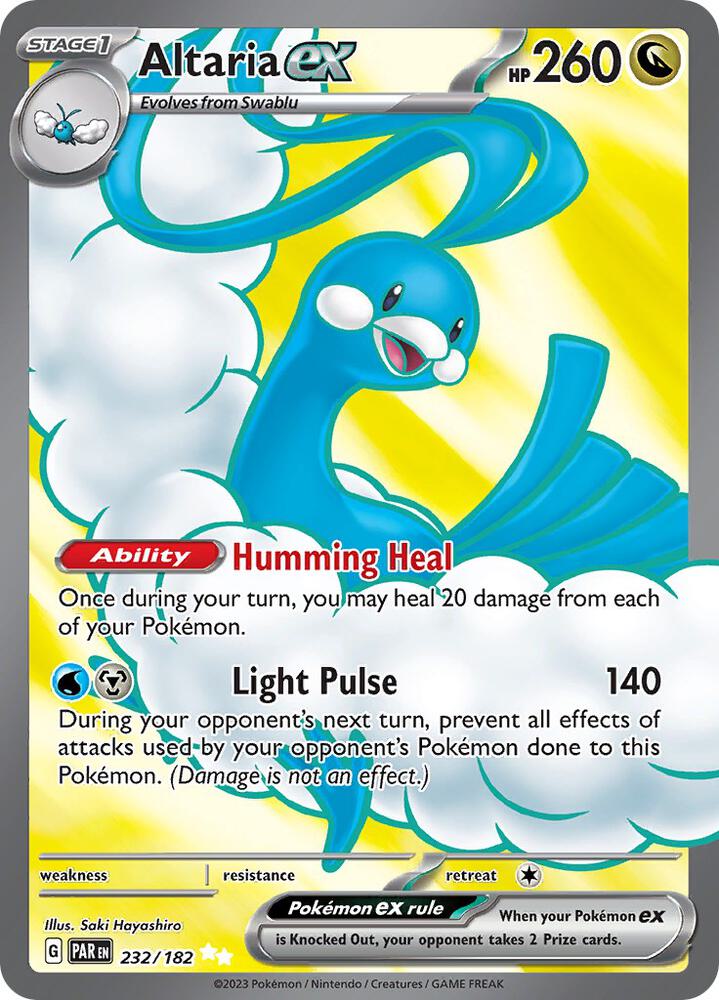 Altaria ex - 232/182 Ultra Rare SV04: Paradox Rift