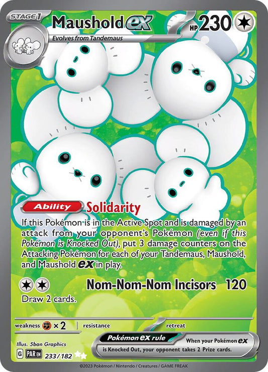 Maushold ex - 233/182 233/182 Ultra Rare Paradox Rift Pokémon card