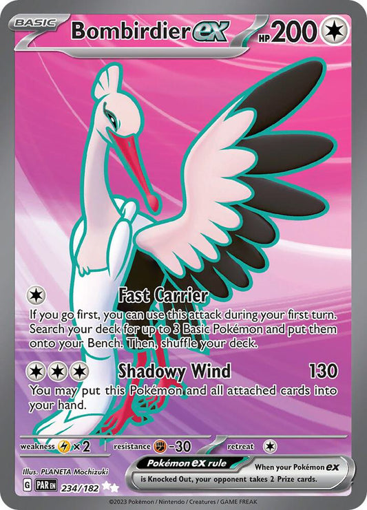 Bombirdier ex - 234/182 234/182 Ultra Rare Paradox Rift Pokémon card