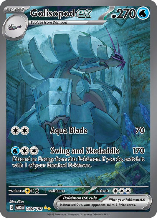 Golisopod ex - 246/182 246/182 Special Illustration Rare Paradox Rift Pokémon card