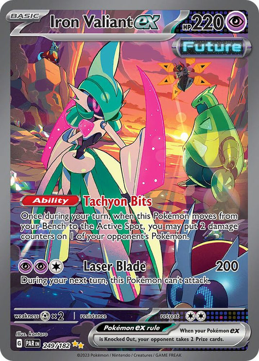 Iron Valiant ex - 249/182 249/182 Special Illustration Rare Paradox Rift Pokémon card