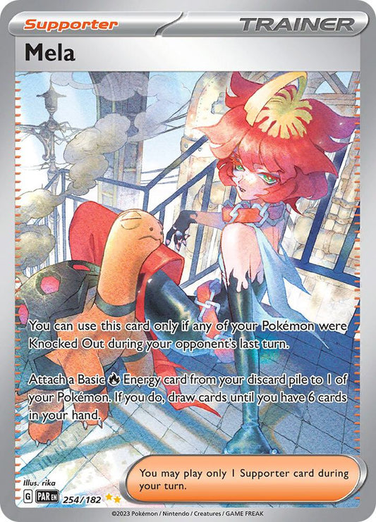 Mela - 254/182 254/182 Special Illustration Rare Paradox Rift Pokémon card