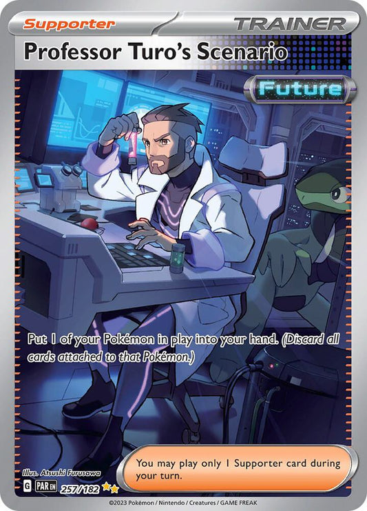 Professor Turo's Scenario - 257/182 257/182 Special Illustration Rare Paradox Rift Pokémon card