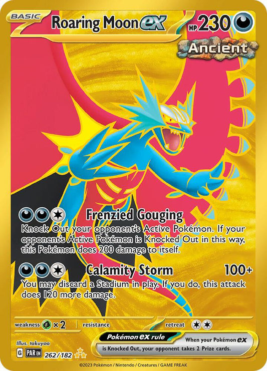 Roaring Moon ex - 262/182 262/182 Hyper Rare Paradox Rift Pokémon card