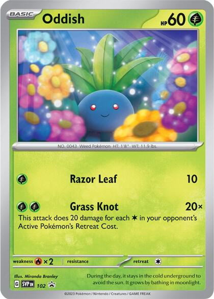 Oddish - 102 - 102 Promo SV: Scarlet & Violet Promo Cards