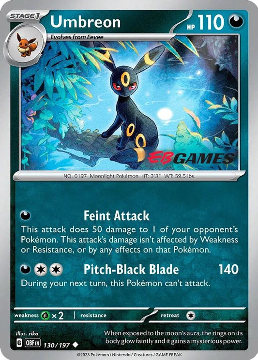 Umbreon - 130/197 (EBGames Exclusive) 130/197 Promo Miscellaneous Cards & Products Pokémon card