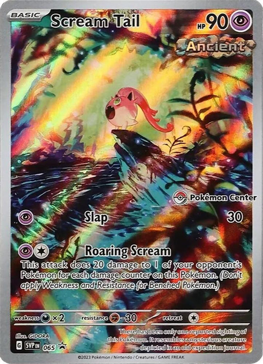 Scream Tail - 065 (Pokemon Center Exclusive) 065 Promo Scarlet & Violet Promo Cards Pokémon card