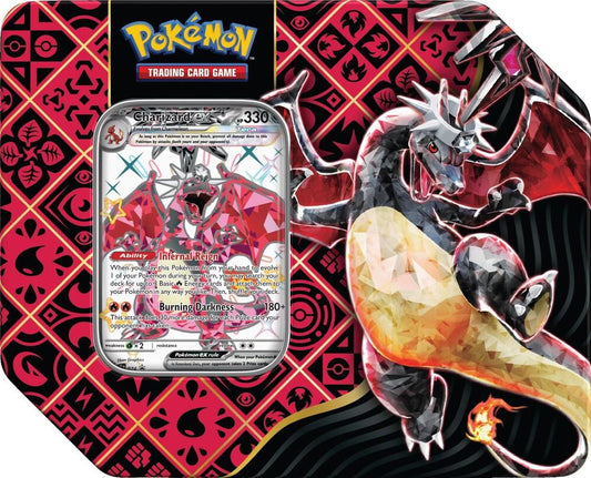 Paldean Fates Tin [Charizard ex] Pokémon card