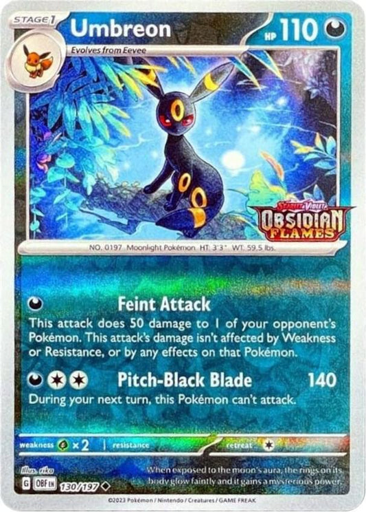 Umbreon (Obsidian Flames Stamped) 130/197 Promo Miscellaneous Cards & Products Pokémon card