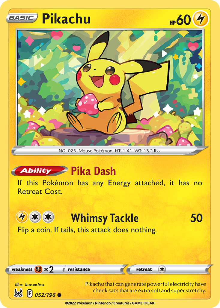 Pikachu 052/196 Common Lost Origin