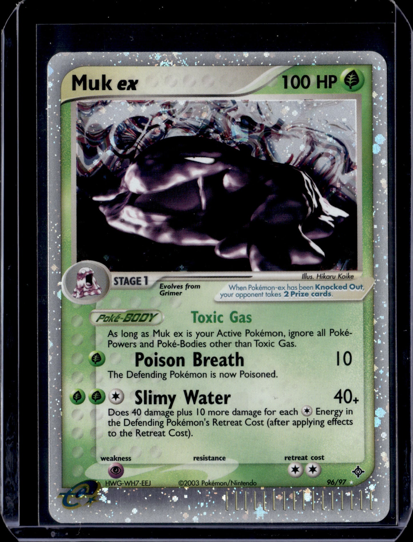 Muk ex Dragon #96/97 Holofoil Pokémon Card (front)