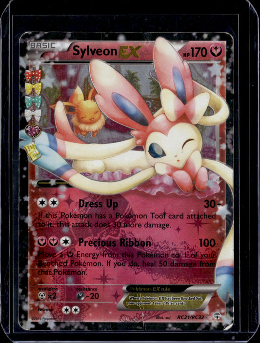 Sylveon EX Generations: Radiant Collection #RC21/RC32 Holofoil Pokémon Card (front)