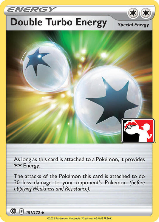 Double Turbo Energy (Cosmos Holo) 151/172 Uncommon Prize Pack Series Cards Pokémon card
