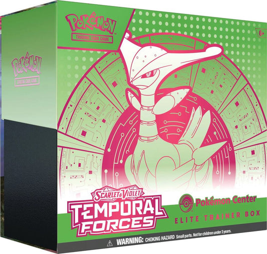Temporal Forces Pokemon Center Elite Trainer Box (Exclusive) [Iron Leaves] Pokémon card