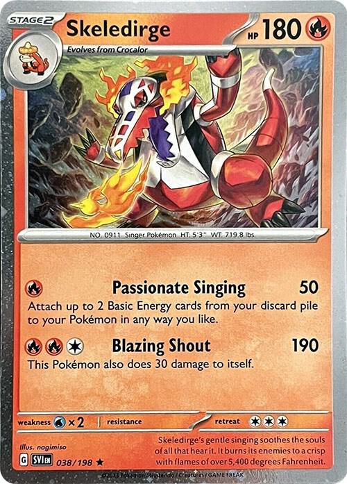 Skeledirge - 038/198 (Cosmos Holo) 038/198 Rare Miscellaneous Cards & Products Pokémon card
