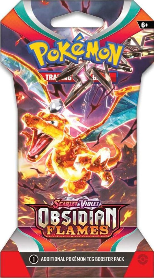 Obsidian Flames Sleeved Booster Pack - SV03: Obsidian Flames