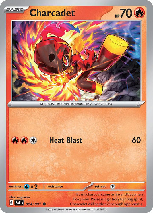 Charcadet - 014/091 014/091 Common Paldean Fates Pokémon card