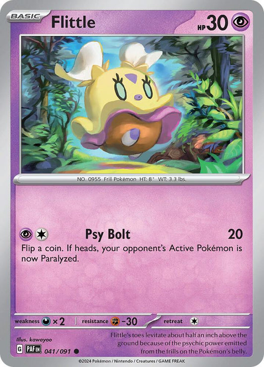 Flittle - 041/091 041/091 Common Paldean Fates Pokémon card