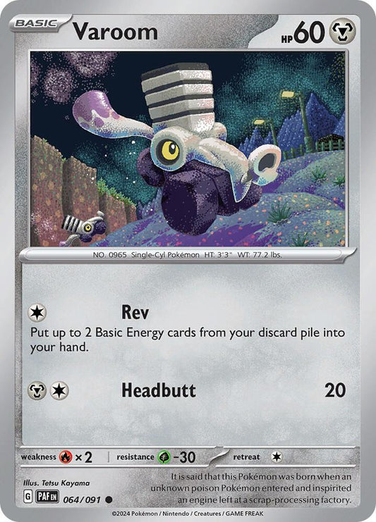 Varoom - 064/091 064/091 Common Paldean Fates Pokémon card