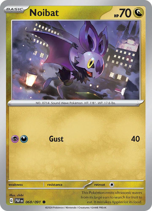 Noibat - 068/091 068/091 Common Paldean Fates Pokémon card