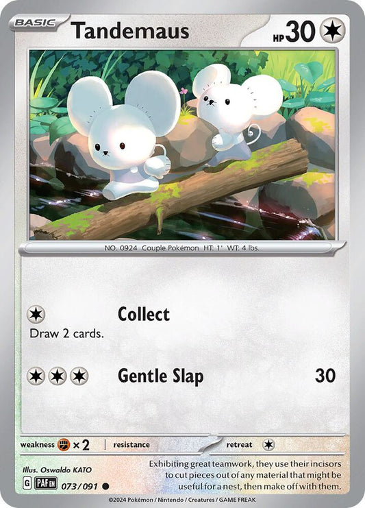 Tandemaus - 073/091 073/091 Common Paldean Fates Pokémon card