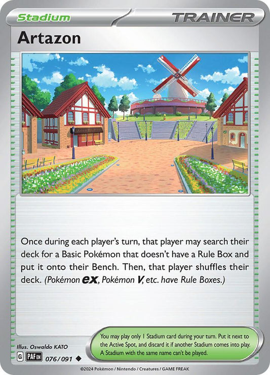 Artazon 076/091 Uncommon Paldean Fates Pokémon card