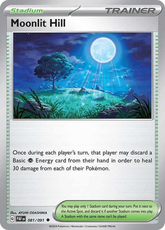 Moonlit Hill 081/091 Uncommon Paldean Fates Pokémon card