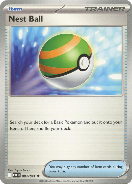 Nest Ball 084/091 Uncommon Paldean Fates Pokémon card