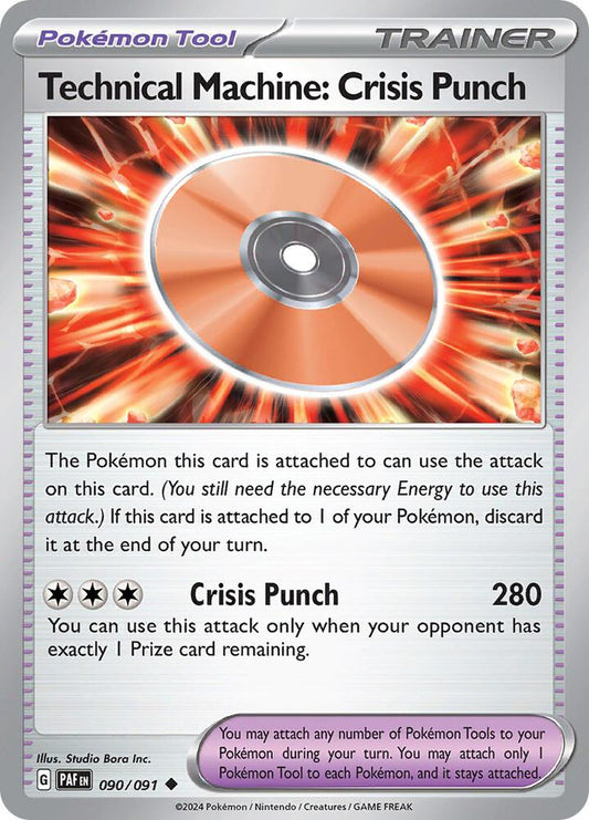 Technical Machine: Crisis Punch 090/091 Uncommon Paldean Fates Pokémon card