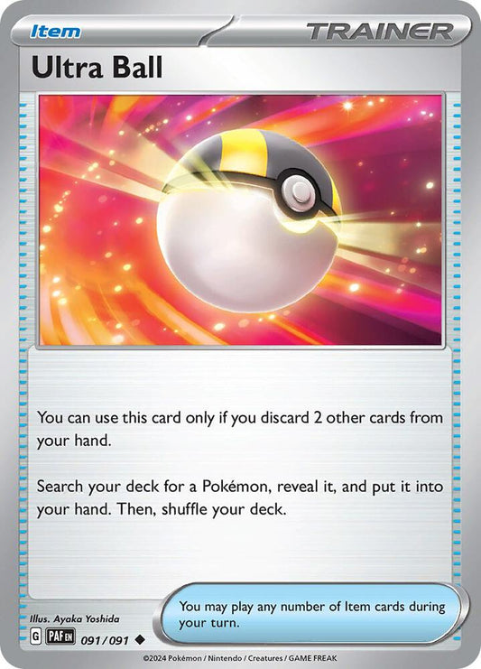 Ultra Ball 091/091 Uncommon Paldean Fates Pokémon card