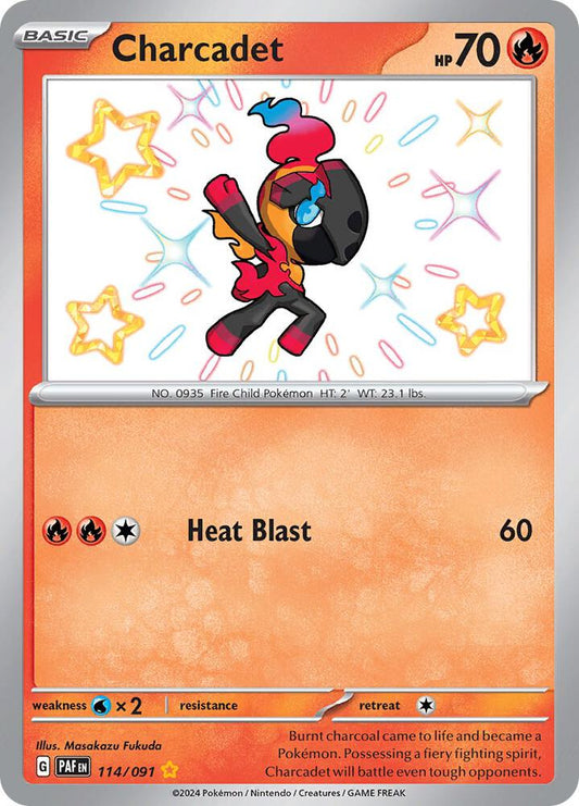 Charcadet - 114/091 114/091 Shiny Rare Paldean Fates Pokémon card