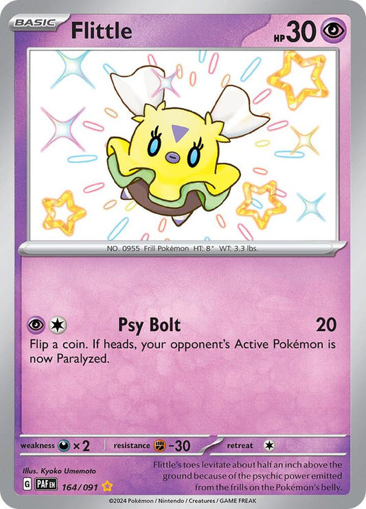 Flittle - 164/091 164/091 Shiny Rare Paldean Fates Pokémon card