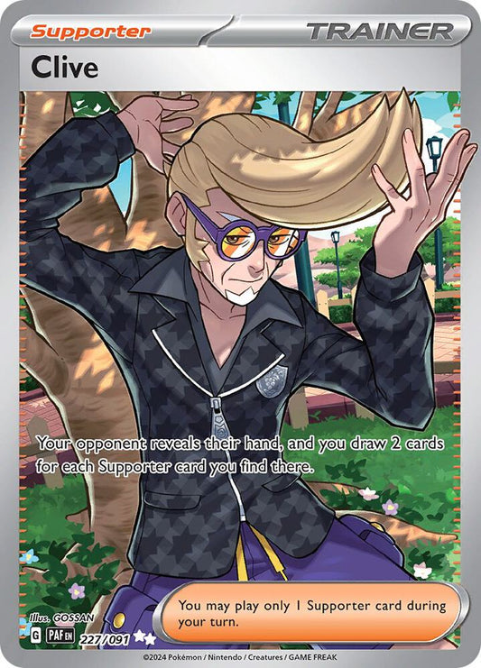 Clive - 227/091 227/091 Ultra Rare Paldean Fates Pokémon card
