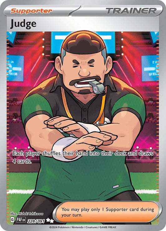 Judge 228/091 Ultra Rare Paldean Fates Pokémon card