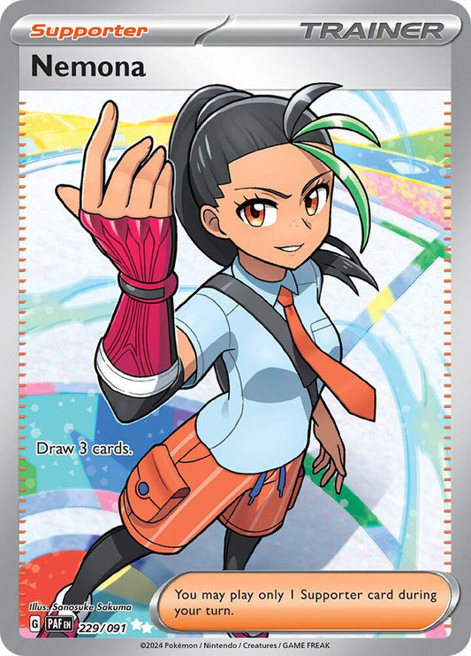 Nemona - 229/091 229/091 Ultra Rare Paldean Fates Pokémon card