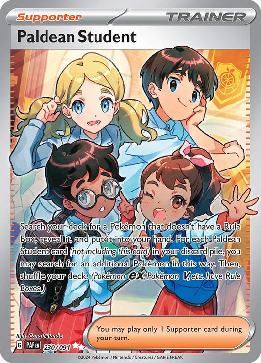Paldean Student - 230/091 230/091 Ultra Rare Paldean Fates Pokémon card