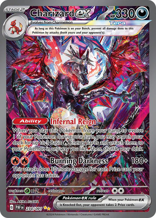 Charizard ex - 234/091 234/091 Special Illustration Rare Paldean Fates Pokémon card