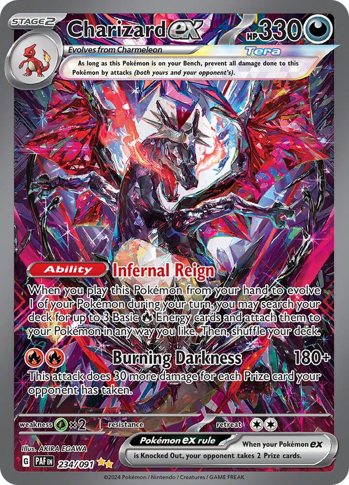 Charizard ex - 234/091 234/091 Special Illustration Rare Paldean Fates Pokémon card
