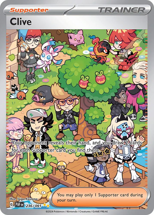 Clive - 236/091 236/091 Special Illustration Rare Paldean Fates Pokémon card