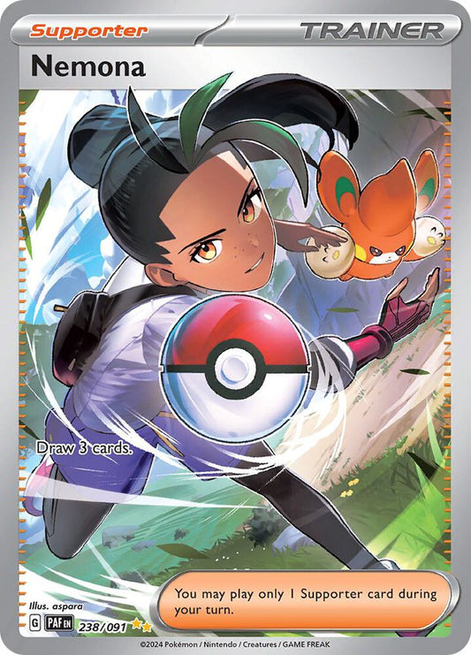 Nemona - 238/091 238/091 Special Illustration Rare Paldean Fates Pokémon card
