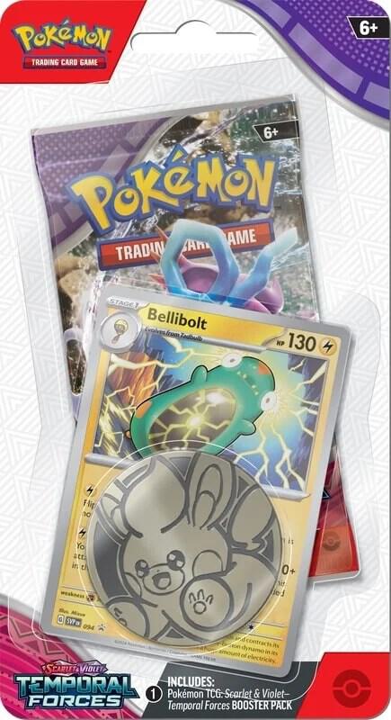 Temporal Forces Single Pack Blister [Bellibolt] Pokémon card
