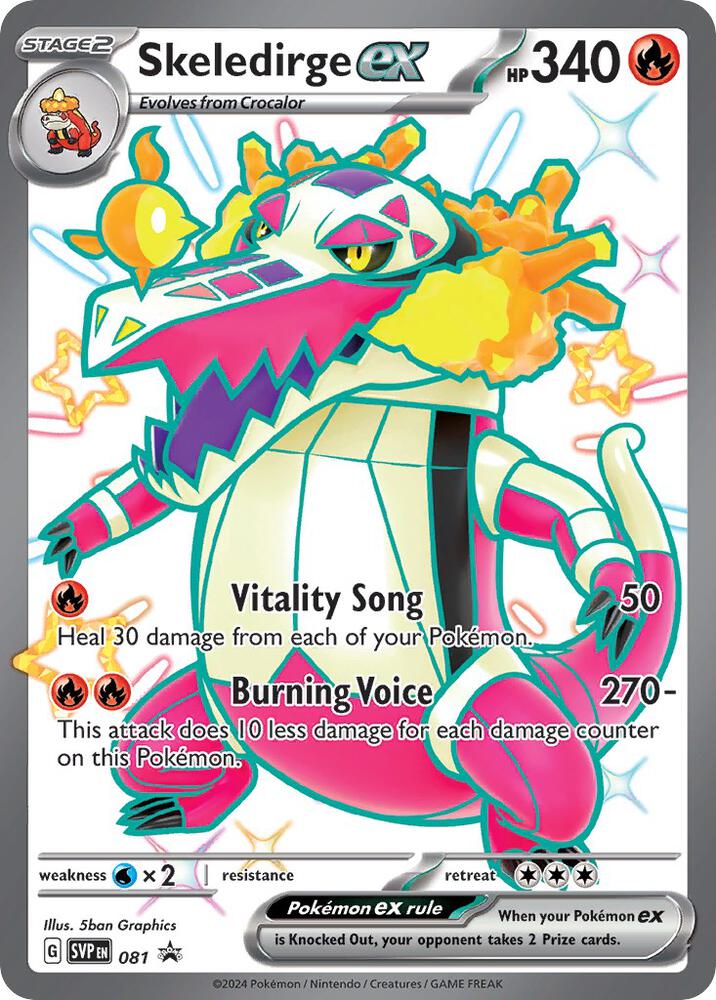 Skeledirge ex - 081 - 081 Promo SV: Scarlet & Violet Promo Cards