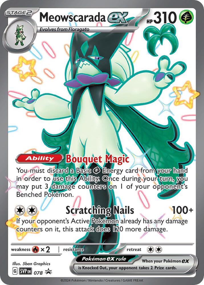 Meowscarada ex - 078 - 078 Promo SV: Scarlet & Violet Promo Cards