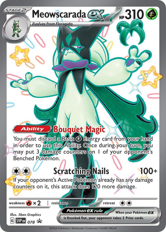 Meowscarada ex - 078 - 078 Promo SV: Scarlet & Violet Promo Cards