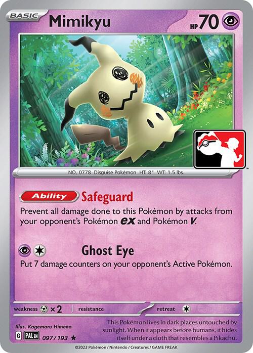 Mimikyu - 097/193 Rare Prize Pack Series Cards