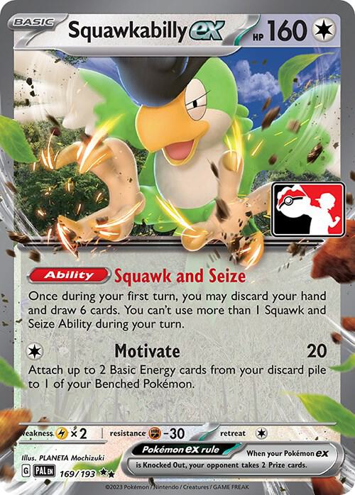 Squawkabilly ex - 169/193 169/193 Double Rare Prize Pack Series Cards Pokémon card
