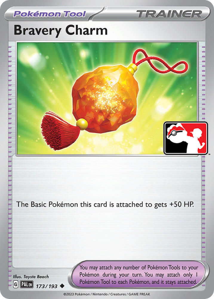 Bravery Charm - 173/193 173/193 Uncommon Prize Pack Series Cards Pokémon card