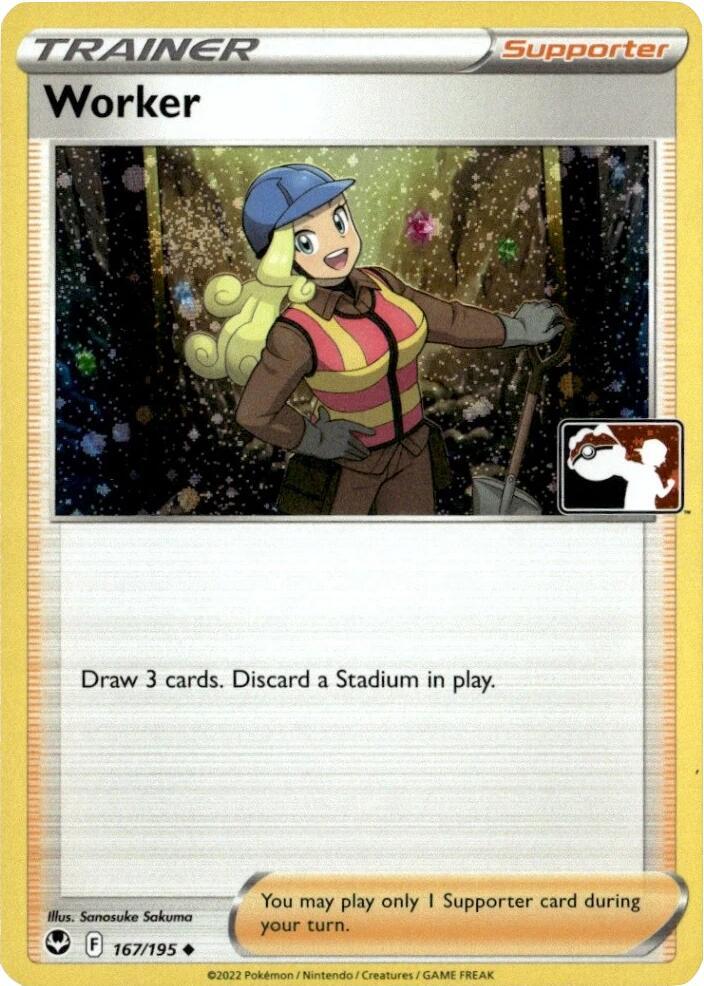 Worker - 167/195 (Cosmos Holo) 167/195 Uncommon Prize Pack Series Cards Pokémon card
