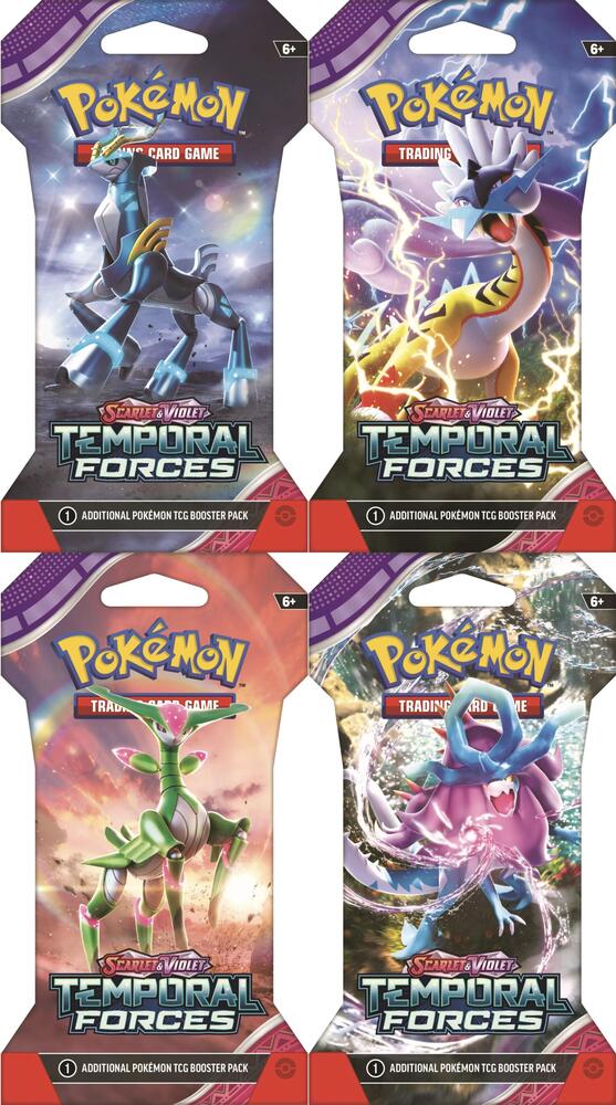 Temporal Forces Sleeved Booster Pack Art Bundle [Set of 4] - SV05: Temporal Forces